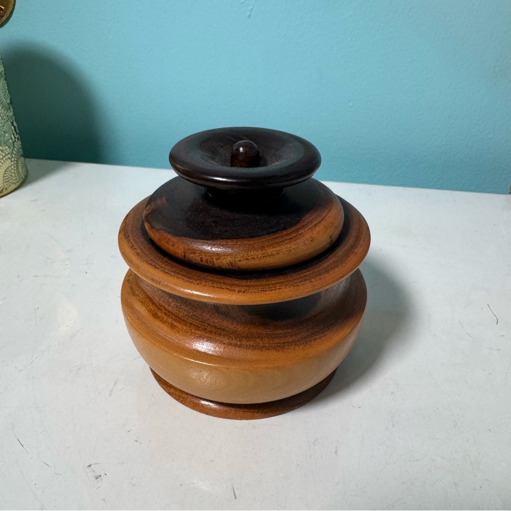 Wooden Lidded Jar